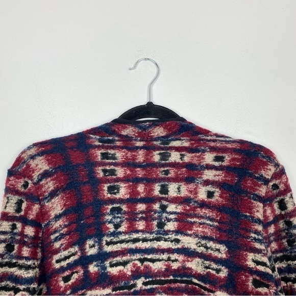 Lucky Brand Fluffy Abstract Print Cardigan - Picture 6 of 8